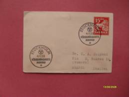 Sweden Sverige SVEZIA Annullo Speciale Su Lettera Postale 4.11.1958 Horselframjandets Markhad - Cartas & Documentos