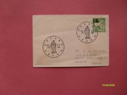Sweden Sverige SVEZIA Annullo Speciale Su Lettera Postale 15 Ore Verde SOVRASTAMPATO 23.5.1958 - Cartas & Documentos