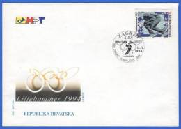 LILLEHAMMER 1994. - Winter Olympic Games ( Croatie FDC ) Jeux Olympiques Juegos Olimpicos Olympia Olimpiadi - Hiver 1994: Lillehammer