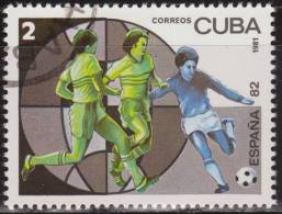 Cuba 1981 Scott 2392 Sello * Deportes Sport FIFA World Cup Futbol España 82 Jugada Football Michel 2541 Yvert 2250 Stamp - Unused Stamps