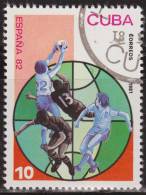 Cuba 1981 Scott 2394 Sello * Deportes Sport FIFA World Cup Futbol España 82 Jugada Football Michel 2543 Yvert 2252 Stamp - Unused Stamps