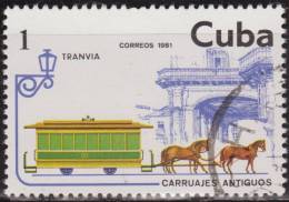 Cuba 1981 Scott 2420 Sello * Carruajes Antiguos Tranvia De Caballos Michel 2569 Yvert 2275 Stamps Timbre Briefmarke Kuba - Neufs