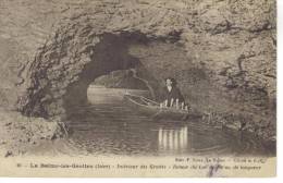 LA BALME LES GROTTES -38- INTERIEUR DES GROTTES - RETOUR DU LAC DE 180 M DE LONGUEUR - La Balme-les-Grottes