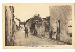 CP  FLINS  LES VIEILLES MAISONS - ECRITE EN 1946 - Flins Sur Seine