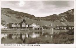 CPSM BERNKASTEL-KUES (Allemagne-Rhénanie Palatinat) - An Der Mosel Mit Burg Landshut - Bernkastel-Kues