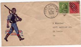 U.S.A: 1935 Très Belle Lettre Illustrée De Fort Sheridan Beau Cachet - Lettres & Documents