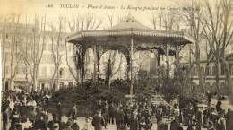 TOULON - VAR  (83)  -  PEU COURANTE CPA ANIMEE DE 1921. - Toulon