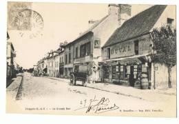 CP  TRAPPES  LA GRANDE RUE - ECRITE EN 1903 - Trappes