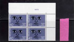 SWITZERLAND - SUISSE - SCHWEIZ - SVIZZERA 1973 Children´s Aid - AIUTO PER L´INFANZIA MNH - Unused Stamps