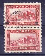 Maroc  N°161a Oblitéré       Dent Un Peu Juste Sur Le Non Surchargé - Used Stamps