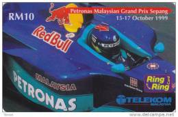 Malaysia, RM10, Petronas, RedBull, Racing Car, Sport, 2 Scans. - Malasia