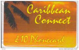 UK, £10, Caribbean Connect,  Mint Prepaid Card, 2 Scans. - Andere & Zonder Classificatie