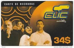 Lebanon, 34$, Clic Recharge Card, 2 Scans.   Expiry : 15/04/2002 - Liban