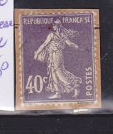 FRANCE N° 236 40C VIOLET TYPE SEMEUSE "FRANCASE" OBL - Oblitérés