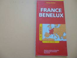 France / Bénélux - 1/800 000ème - 2002. - Roadmaps