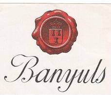 ETIQUETTE - BANYULS - VIN - - Languedoc-Roussillon