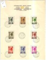 Antituberculeux 1937 - COB 458-465 Sur Document - ....-1951