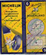 Carte Géographique MICHELIN - N° 006 AMSTERDAM - NIJMEGEN - 1954 - Roadmaps