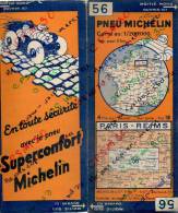 Carte Géographique MICHELIN - N° 056 PARIS - REIMS N° 3244 811 - Roadmaps