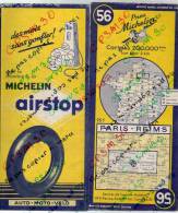 Carte Géographique MICHELIN - N° 056 PARIS - REIMS 1954 - Roadmaps