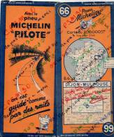 Carte Géographique MICHELIN - N° 066 DIJON - MULHOUSE N° 1312 3826 - Roadmaps