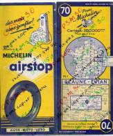 Carte Géographique MICHELIN - N° 070 BEAUNE - EVIAN 1955 - Roadmaps