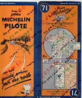 Carte Géographique MICHELIN - N° 071 LA ROCHELLE - BORDEAUX 1938 - Roadmaps