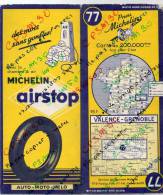 Carte Géographique MICHELIN - N° 077 VALENCE - GRENOBLE 1954 - Roadmaps