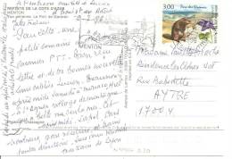 N°Y&T 2977  MENTON                 Vers     AYTRE Le   02 JUILLET 1996 - Storia Postale