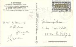 N°Y&T 2725   LOURDES  Vers  ST FULGENT         Le   07 OCTOBRE1991 - Cartas & Documentos