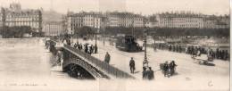 Lyon  Tramway Pont Lafayette  Carte Panoramique: 28x11    Voir Scan - Autres & Non Classés