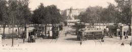 Lyon  Tramways  Place Carnot  Publicité Byrrh  Carte Panoramique: 28x11    Voir Scan - Other & Unclassified