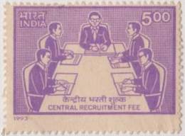 Central Recruitment Fee, Official Government Stamp India As Scan - Dienstmarken