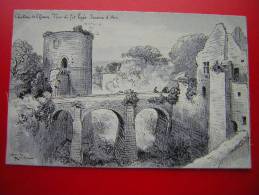 CPA  THEME ILLUSTRATION SIGNEE ROBIDA  CHATEAU DE CHINON OU FUT LOGEE JEANNE D´ARC  NON VOYAGEE - Robida