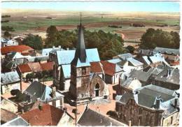 CPSM Rilly-la-Montagne - L'église  Saint-Nicolas - Colorisée - Timbre N°2351 - Rilly-la-Montagne