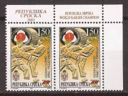 2001X  211  BOSNIA ERZEGOVINA REPUBLIKA SRPSKA  SPORT  CARATE   MNH - Sin Clasificación