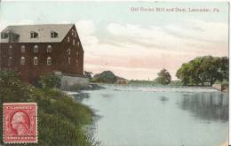 CPA,POSTCARD  Old Ronks Mill AndDam ,Lancaster ,Pa - Lancaster