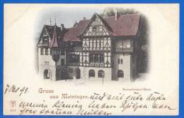 Deutschland; Meiningen; Henneberger-Haus; Gruss Aus AK; 1899 - Meiningen