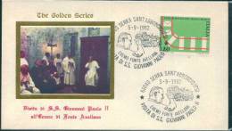 Hand, Visita Di S.s. Giovani Paolo II A Bergamo , Pope John Paul II, Italy Comm Cover - Altri & Non Classificati