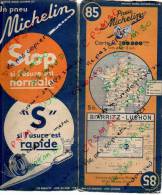 Carte Géographique MICHELIN - N° 085 BIARRITZ - LUCHON N ° 114 3736 - Roadmaps