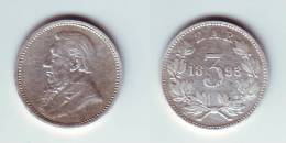 South Africa ZAR 3 Pence 1893 - Afrique Du Sud