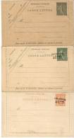 3  CARTE LETTRES .ENTIER POSTAUX . 1903 à 1944... BE....voir Descriptif. - Cartes-lettres