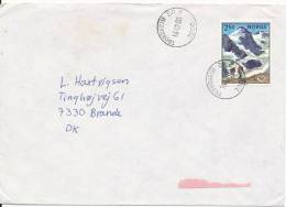 Norway Cover Sent To Denmark Trondheim 16-12-1983 Single Stamped - Storia Postale