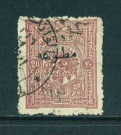 TURKEY 1894 Printed Matter 20pa Used As Scan - Used Stamps