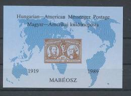 1989. Messenger Hungarian - American Courier  - Commemoretive Sheets :) - Souvenirbögen