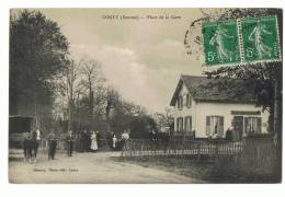 CP CONTY  PLACE DE LA GARE - ECRITE EN 1914 - Conty