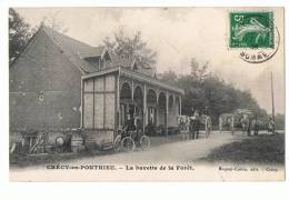 CP CRECY EN PONTHIEU LA BUVETTE DE LA FORET - ECRITE EN 1908 - Crecy En Ponthieu