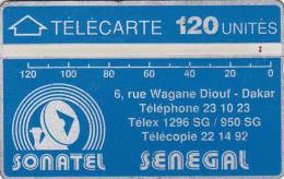 Senegal, SEN-06a, 120 Units, Logo - Blue & Silver, CP: 012A, 2 Scans. - Senegal