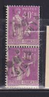 FRANCE N° 281II  0.40 LILAS TYPE PAIX PAIRE DE ROULETTE SIGNE CALVES  OBL - Coil Stamps