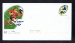 Gc1175 FRANCE Sports Coupe Du Monde De Rugby Cover Postal Stationery PAP 1999 - Rugby